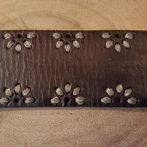 Upcycled Leather Belt Bracelet